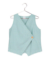 Load image into Gallery viewer, Mishti checkered vest blouse ( Sz 10 -16 )
