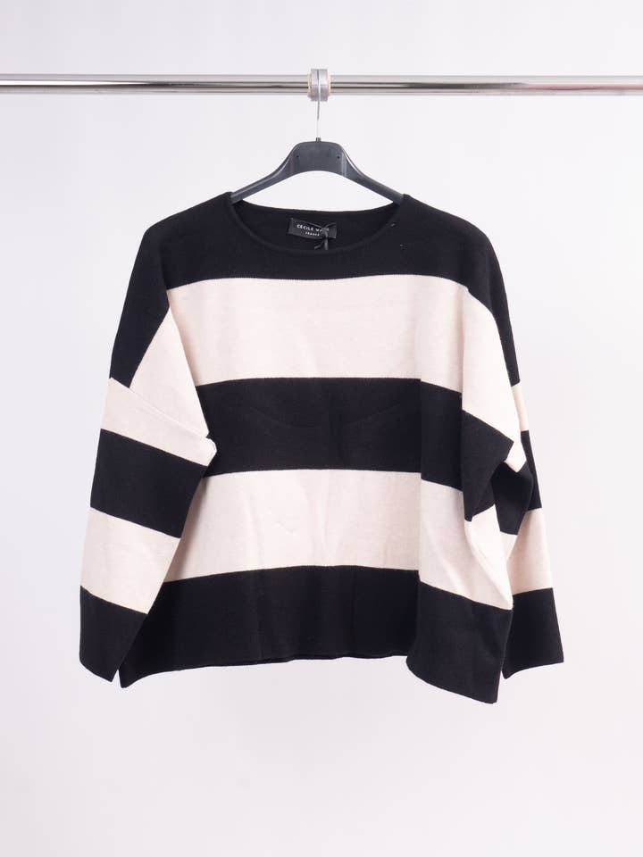 Cecilia Wang Striped Pullover ( One Size )