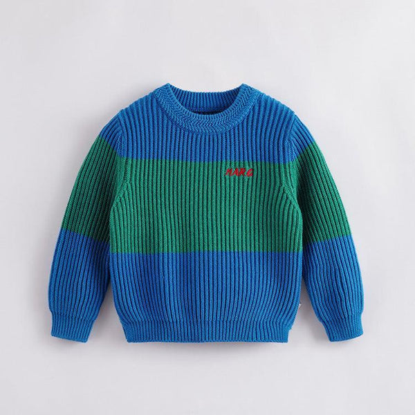 MJ221398 Chunky Blue Sweater ( Sz 24M-8)
