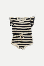 Load image into Gallery viewer, Little Cozmo girls striped romper (SZ 12-24m)
