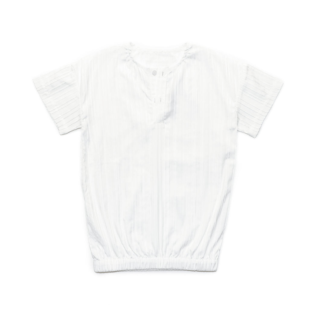 Pin Cord White Shirt ( 3y- 8y)