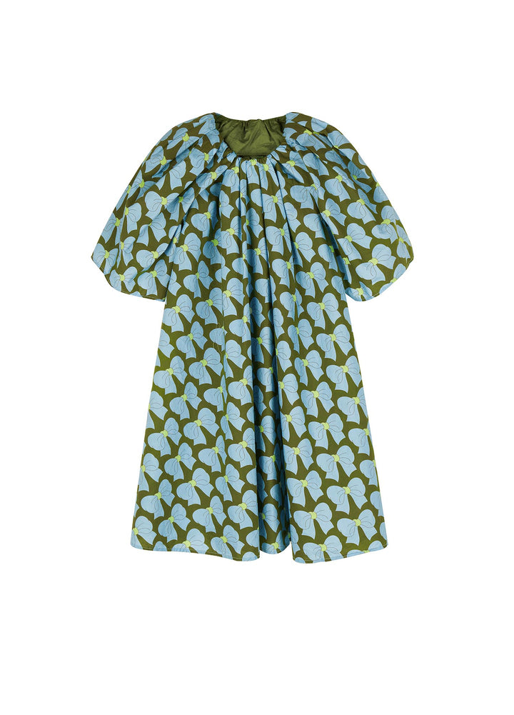 JNBY2480 green print dress (SZ 3-14)