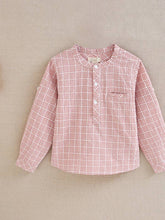 Load image into Gallery viewer, Dadati red checked shirt  (SZ 3-12)
