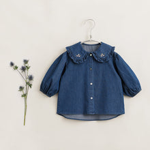 Load image into Gallery viewer, MJ0171 Denim  Embroidered Blouse (Sz 3y-12y)
