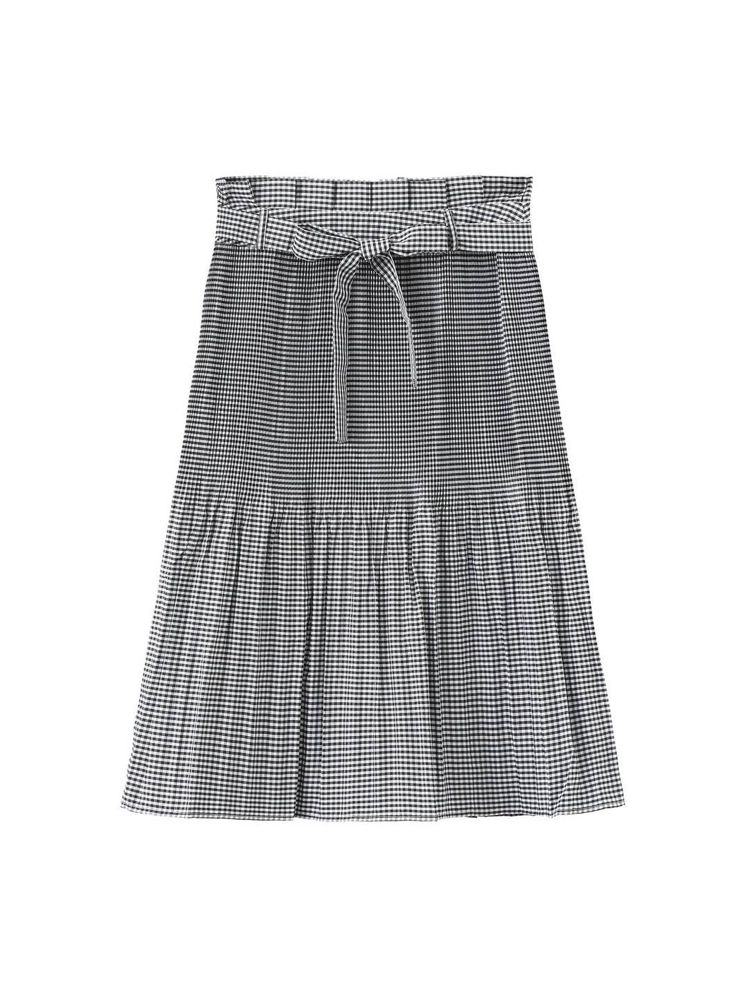 Cubic Plaid Skirt (SZ XS-M)
