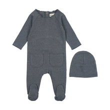 Load image into Gallery viewer, Mema700 heathered footie (SZ 6-12m)
