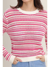 Load image into Gallery viewer, Daphnea gradient striped sweater (SZ S-L)
