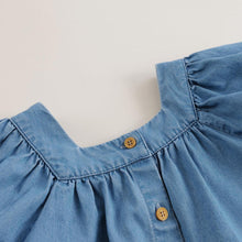 Load image into Gallery viewer, MJ Square Neck Denim Dress (Sz 3-10y)
