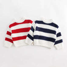 Load image into Gallery viewer, MJ231952 Striped Chunky Sweater ( Sz 3-8)
