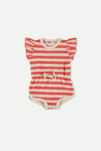 Load image into Gallery viewer, Little Cozmo girls striped romper (SZ 12-24m)
