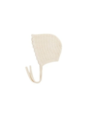 Rylee Cru Knit bonnet ( Sz 0-3m - 12m)